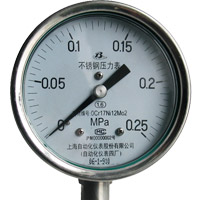 Y-100B-FQ安全型不锈钢压力表
